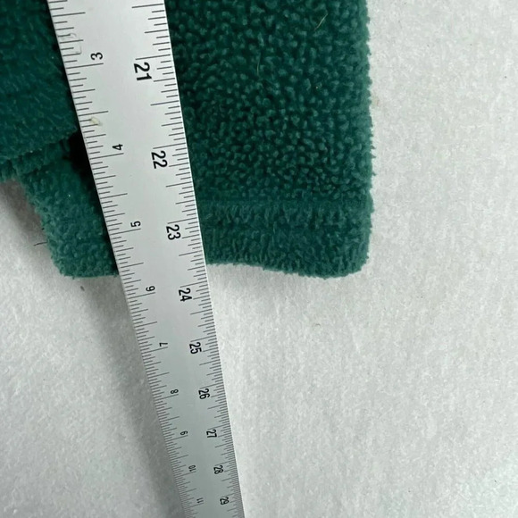 Disney Tinkerbell Pullover Fleece Sweatshirt Womens Sz S Green 1/4 Zip Mock Neck - Picture 5 of 11